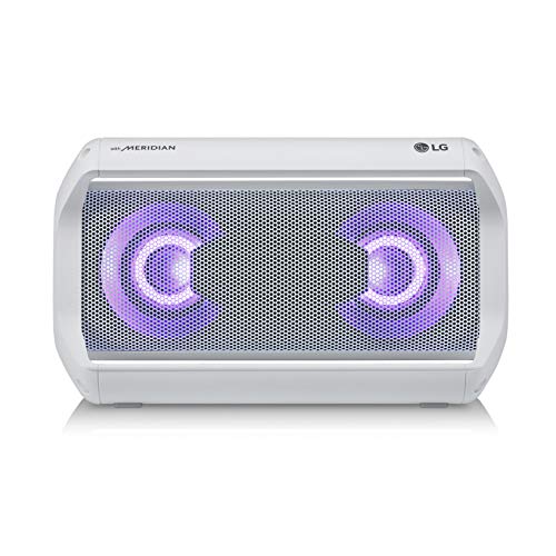 LG PK5W XBOOM Go Water-Resistant Wireless Bluetooth Party Speaker with Up to 18 Hours Playback – White