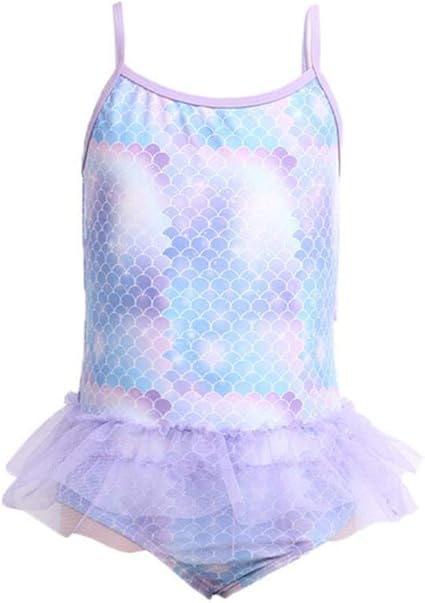 IKALI Prinzessin Badeanzug Mädchen - UPF 50+ Bademode 3-7 Jahre