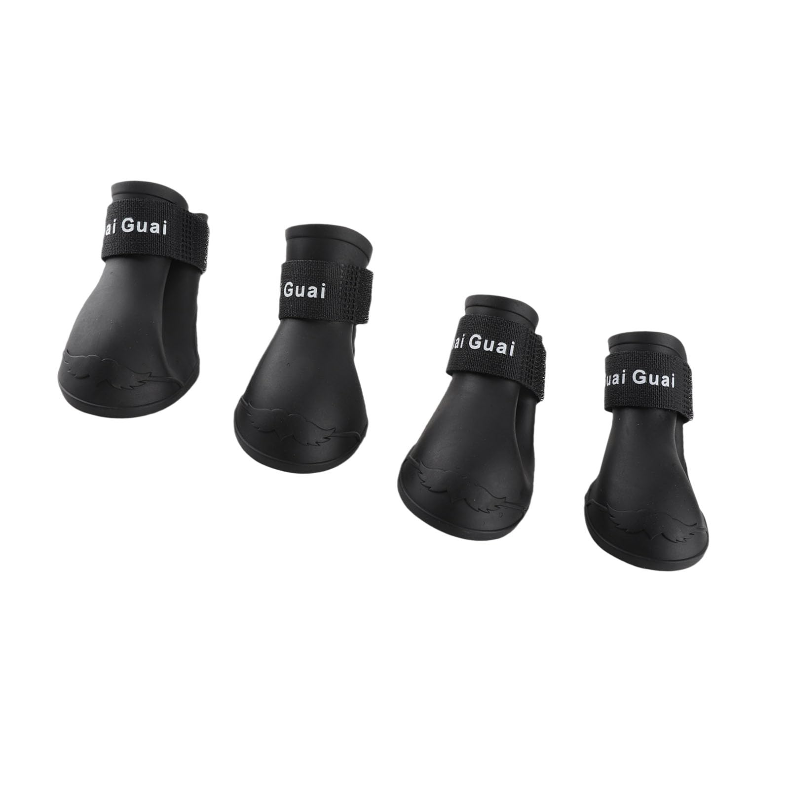 Waterproof Pet Boots, Dog Protection Rain Snow Dog Shoes, Anti-Slip Silicone Dog Boots for Small Medium Dogs Cats Puppy(Black-L)