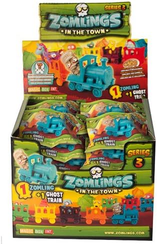 Caja 24 sobres Zomlings Serie 3 (Zomling + Ghost train): Amazon.es: Juguetes y juegos