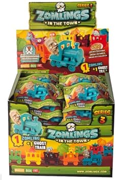 Caja 24 sobres Zomlings Serie 3 (Zomling + Ghost train): Amazon.es: Juguetes y juegos