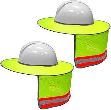 full brim hard hat sun shade
