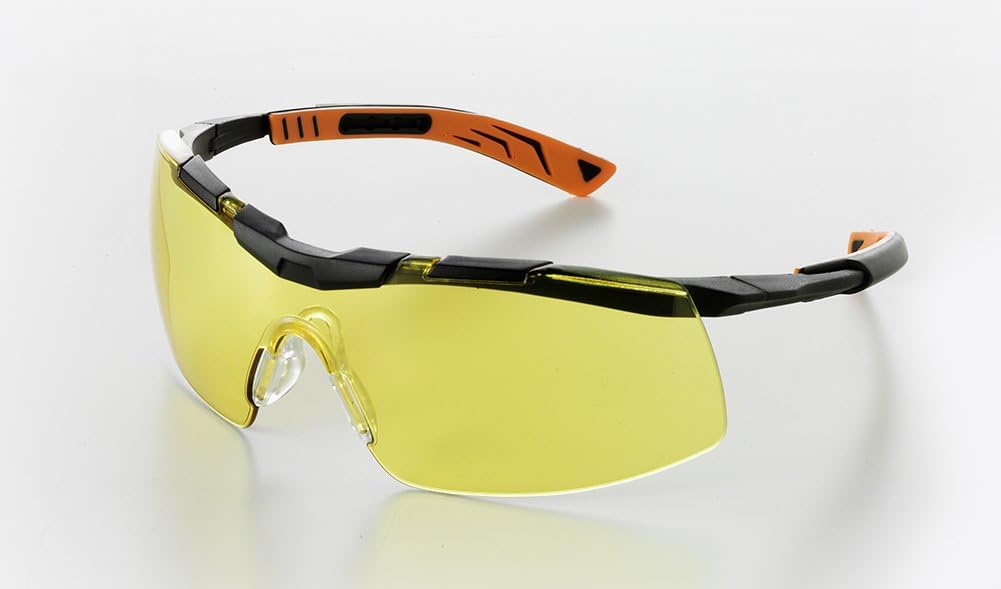 Univet 5X6 Sporty Design Wrap-around Safety Glasses With Yellow Lens by Univet Optical Technologies