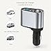 Timloon Car Charger Adapter, 60W Cigarette Lighter Socket Splitter, Dual USB Quick Charge 3.0 and 2.4A USB, Voltage Display for iPhone,iPad,Smart Phone,Andriod,Samsung,Dash Cam,GPS (12V-24V)