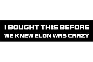 COLISPAR I Bought This Before we Knew Elon was Crazy Bumper Magnet for Car Truck CyberTruck - Anti Elon Musk Magnet Funny Car Accessories for Tesla Owner Regret for Model X Y 3 S