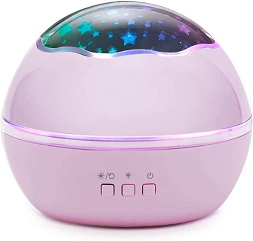 Constellation Projector for Kids Babys - The Best Gift Toys for 1 Or 2 Year Old Boys and Girls Starry Night Light - an Outer Space Decor Stars Rotating Lamp (Light Pink)