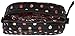 Vera Bradley Women's Cotton Medium Zip Cosmetic Makeup Organizer Bag, Havana Dots, One Size