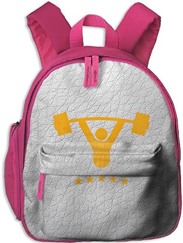 Student School Bags Backpack Daypack Gewicht Heben Sterne Super Bookbag Break For Kids Pink