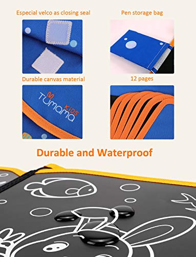 Portable Kids Drawing Pad, Erasable Craft Kids Art Supplies Kits, Toddler Drawing Doodle Board with 8 Colored Erasable Pens,toddler toys, Birthday Gift for Girls Boys Ages 3, 4, 5, 6, 7, 8 - 9"x9" - Thumbnail 5