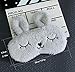 4 Pack Cute Animal Rabbit Sleeping Eye Mask Soft Plush Blindfold Sleep Masks Eye Cover for Kids Girls Women Home Sleeping Traveling