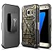 NageBee Galaxy S7 Edge Case w/[Full Cover Screen Protector HD Clear], Heavy Duty Armor Shock Proof Dual Layer [Swivel Belt Clip] Holster w/Kickstand Combo Rugged Case for Samsung Galaxy S7 Edge -Camo
