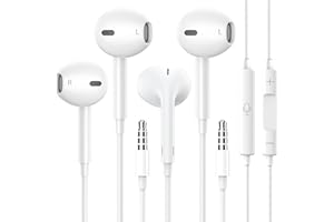 GAXIWILO 2 Pack for iPhone Earbuds Wired Headphones Earphones with 3.5mm Wired [MFi Certified] with Mic, Volume Control Support for iPhone,iPad,iPod,Computer,MP3/4,Android Most 3.5mm Audio Devices