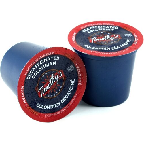 Timothy's Colombian Decaf Coffee Keurig KCups, 108 Count