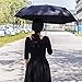 Umbrella Automatic Open Close Black - Teflon Coat Rain Unbrella Fits In Backpack by Trip Pardner