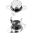 uxcell KSD301 Thermostat 40°C/104°F 10A Normally Open N.O Adjust Snap Disc Temperature Switch for Microwave Oven Coffee Maker 2pcs