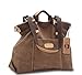 KISS GOLD(TM Women's Casual Canvas Top-Handle Bag Shoulder Bag(Coffee)