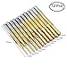 12 pcs Titanium Nose End Mill, AFUNTA 0.8-3.17 mm Engraving Bits CNC Rotary Burrs Set Tool Coat Carbide End Mill PCB Mould Plastic Fiber Carbon Hardwood, 1/8'' Shank