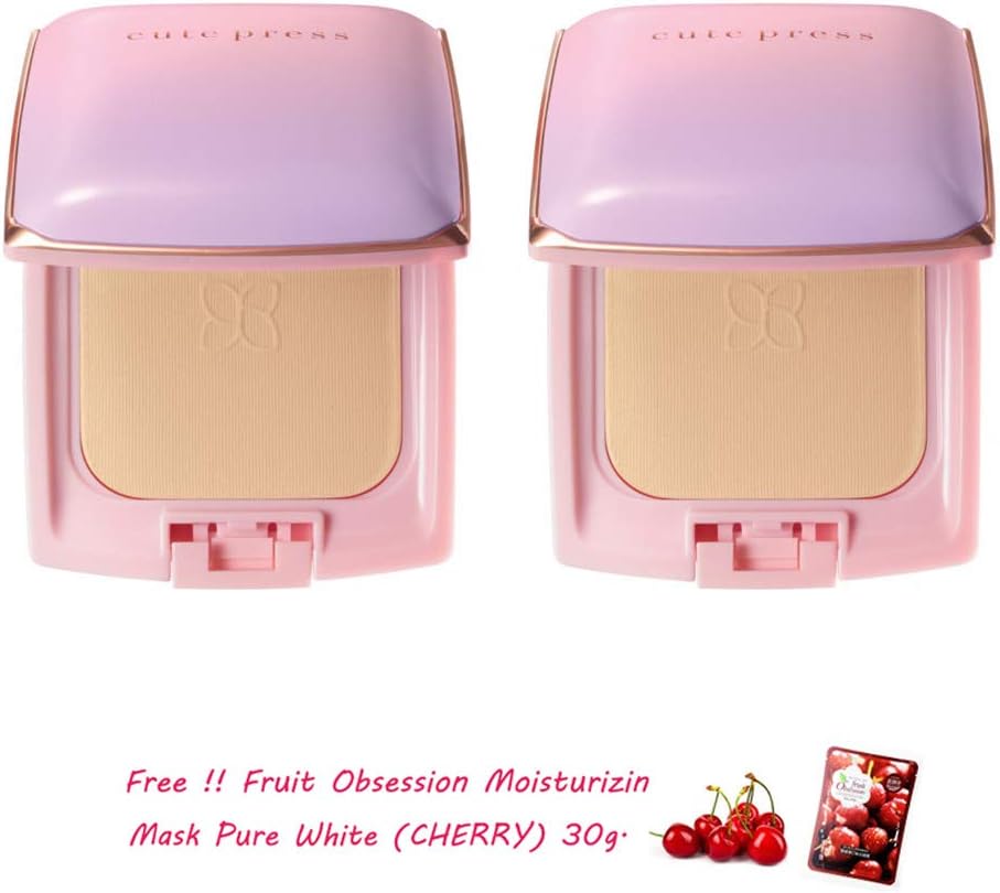 2 UNITS OF CUTE PRESS EVORY STELLAR #B1 OIL CONTROL FOUNDATION SPF30 / PA +++ LONG LASTING 12 HR WATERPROOF[GET FREE TOMATO FACIAL MASK]