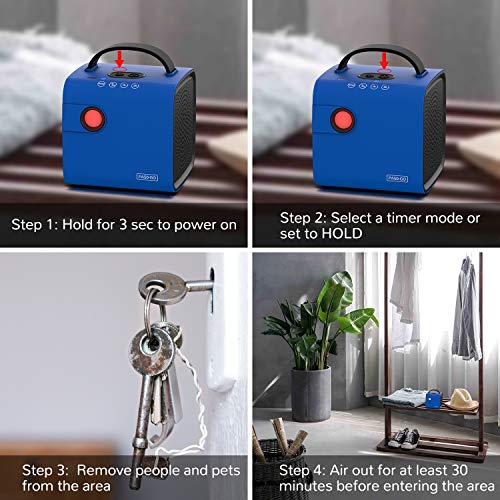 Airthereal PA50GO Portable Ozone Generator Cordless Battery Powered