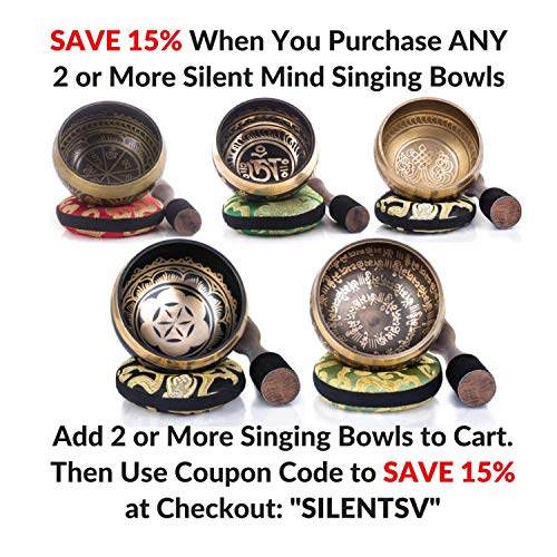 Tibetan Singing Bowl Set ~ Easy to Play ~ Creates Beautiful Sound for Holistic Healing, Stress Relief, Meditation… - Image 3