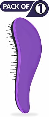 AZEEZ Detangling Hair Brush for Wet Dry Curly Straight Hair Styling Comb Black view 3