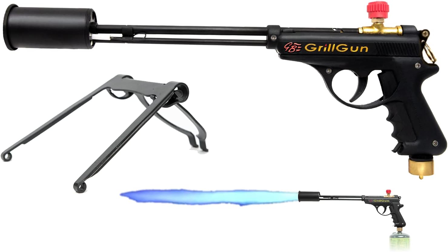 grillblazer GrillGun Basic Grill Torch & Lighter - Charcoal and Wood Starter - Professional Grilling and BBQ Handheld Blowtorch for Chefs, Men and Women Who Want to Have The Best Tool for The Job : Garden & Outdoor