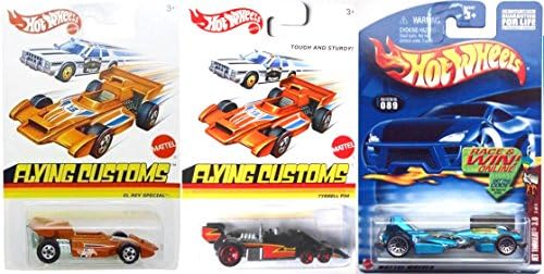 Super Race Hot Wheels Winning Formula Jet Threat & Flying Customs Tyrrell P34 + El Rey Special Racing Dreams - Sprectraflame F1 Indy Pro Car - NHRA 1:64