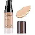 Pro Full Cover Liquid Concealer, Waterproof Smooth Matte Flawless Finish Creamy Concealer Foundation Corrector for Eye Dark Circles Spots Face Concealer Makeup Base, 6ml/0.20Fl Oz