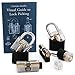 Practice Lock Set, 6 Transparent Locks for Lock Picking Practice, Visual Guide Included