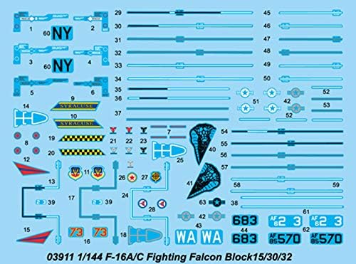 Trumpeter 1:144 - F-16A/C Fighting Falcon Block 15/30/32, Various - Image 4