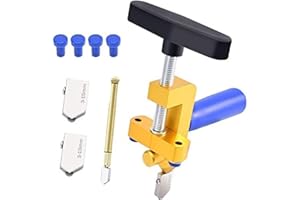 Canitu 2-in-1 Manual Tile Cutter Tool with Breaking Pliers,Glass Tile Cuttter with 3-15 mm 3 Tungsten Steel Blade Manual Glass Hand Tool for Home DIY Cutting Glass, Mirror, Ceramic Tile, Glazed Tiles