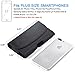 Belt Pouch Case for iPhone 15, 15 Pro Max, 14, 14 Pro Max, 13 Pro Max, 13, Premium Nylon Phone Belt Clip Loops Case with ID Card Holder for iPhone 8 Plus XS Max 11 Pro Max