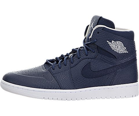 Nike Jordan Men's Air Jordan 1 Retro High Nouv Mid Nvy/Lght Bn White Infrrd 2 Basketball Shoe 9 Men US