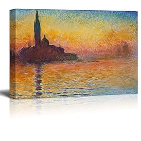 San Giorgio Maggiore at Dusk by Claude Monet Impressionist Art