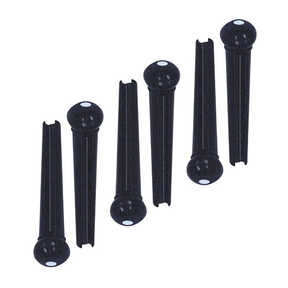 GT BRIDGE PINS-BLK/WH-SET/6 -BP6BK