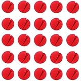 Ogrmar 25PCS Red Circus Clown Nose Christmas Costume Party Cosplay Red Nose Day Halloween Decor (25PCS)