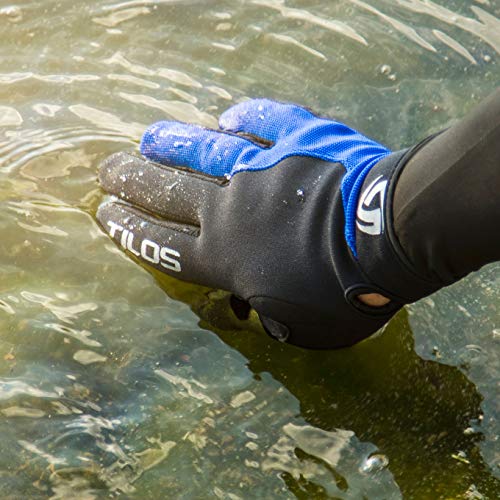 Tilos 1.5mm Tropical Dive Gloves Stretchy Mesh with Amara Leather for
