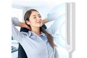 1Set 528Hz Chakra Tuning Fork, For Relaxation and Relax with Silicone Hammer and Cloth, Golden