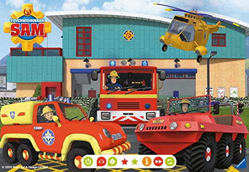 Ravensburger tiptoi 00046 - Puzzle für kleine Entdecker: Feuerwehrmann Sam / 2x24 Teile Puzzle von Ravensburger ab 4 Jahren – Bild 5