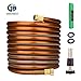 Greenbest Luminous Garden Water Hose, Heavy Duty No Kink w/ Premium 3/4 Aeronautical Nozzle, Bind Belt, Rubber Washers, for Watering lawn Yard/Garden Car Washing Pets Home Cleaning (50FT)