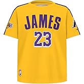 Pro Standard Big Boys NBA Los Angeles Lakers Lebron James #23 Classic Player Short Sleeve Taping Tee Yellow/Black S