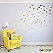 Bobee Gold Heart Dots Vinyl Wall Decals, 36-Count