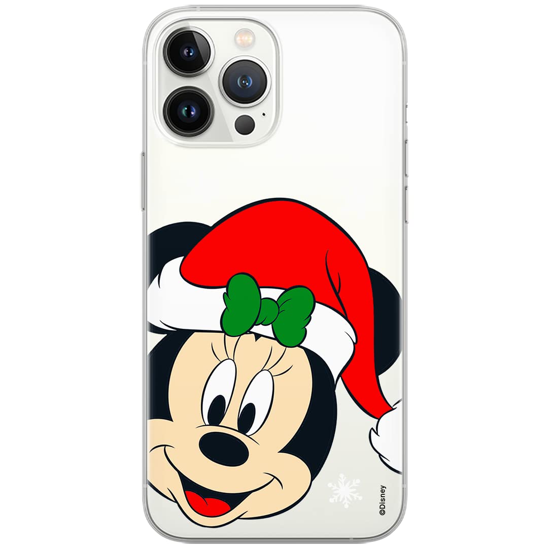 ERT GROUP mobile phone case for iPhone 13 PRO original and officially licensed Disney pattern Minnie 060 optimally adapted to the shape of the mobile phone, partially transparent case made of TPU