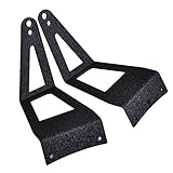 OMOTOR Ford F250 F350 F450 Roof Mount Bracket Free Wiring Kit + 52inch 300w Curved Led Work Light Bar Flood Spot Combo Beam Driving Lights (Brackets)