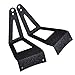 OMOTOR For Ford F250 F350 F450 Roof Mount Bracket Free Wiring Kit + 52inch 300w Curved Led Work Light Bar Flood Spot Combo Beam Driving Lights (Brackets)