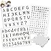 178 Pcs Transparent Clear Silicone Stamps Alphabet, Numbers Symbol Stamp Set with Square Shape Acrylic Block Pad for DIY Craft