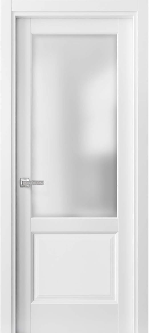 Pantry Kitchen Lite Door With Hardware Lucia 22 Matte White With