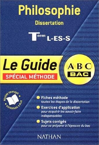 Download ABC du Bac : Philosophie Dissertation, Terminales L - ES - S PDF