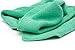 The Rag Company - The Pearl - Professional Microfiber Detailing Towel for Ceramic Coating Leveling and Sealant Removal, Safe and Scratch-Free with No Tags, 320GSM, 16in x 16in, Green (5-Pack)