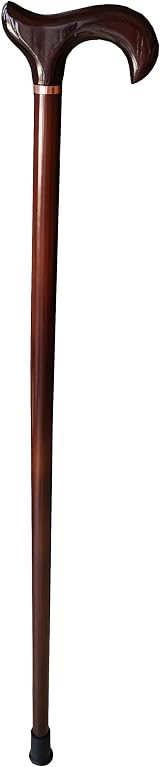 Essential Products Gents Wooden Derby Cane with Collar 94cm Dark Brown view 5